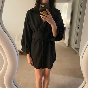 Black Shirt Dress